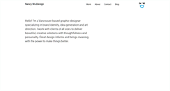 Desktop Screenshot of nancywudesign.com