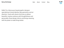 Tablet Screenshot of nancywudesign.com